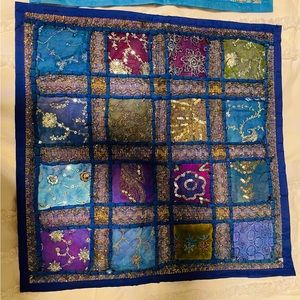 Handicrafts Indian Vintage Cotton Cushion Cover With Embroidery & Patchwork